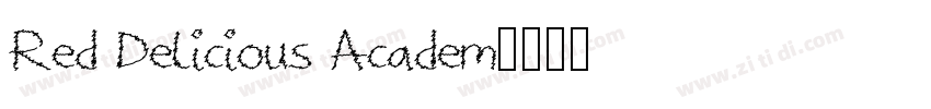 Red Delicious Academ字体转换